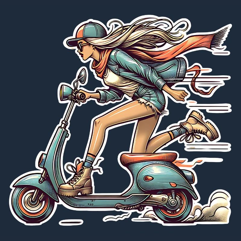Motorroller Mofa Moped Roller