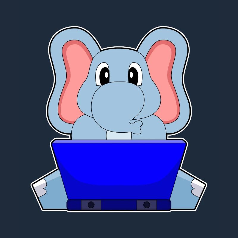 Ordinateur portable éléphant