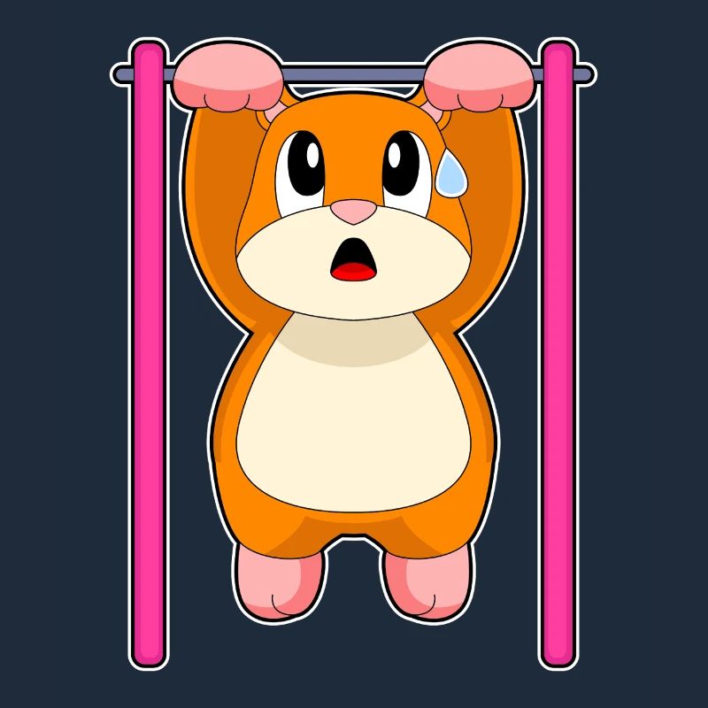 Hamster Bodybuilder Pull-ups Bodybuilding