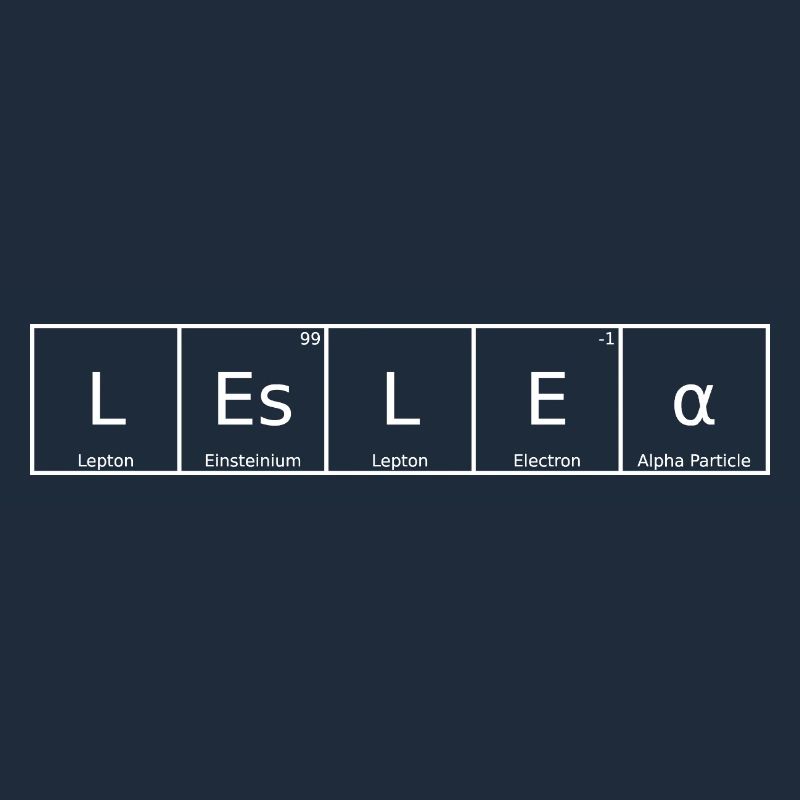 Leslea Name First Name Chemistry Periodic Table Elements