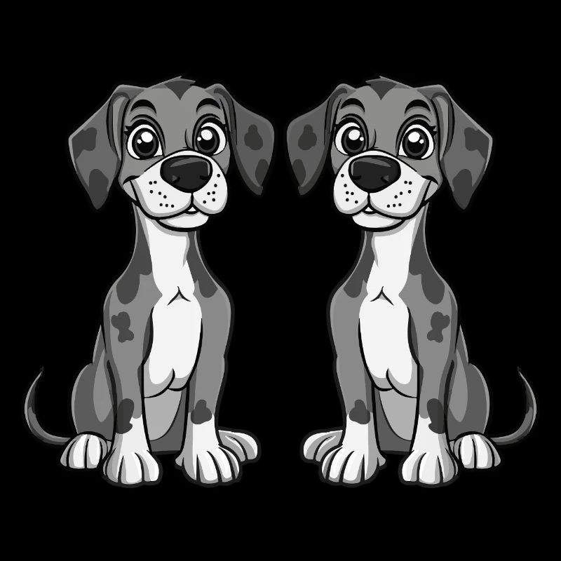 Great Dane Hund Comic