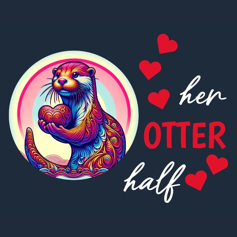 Otter half liebe geschenk