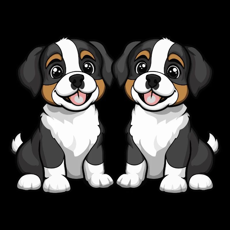 Bande dessinée de chien Saint-Bernard
