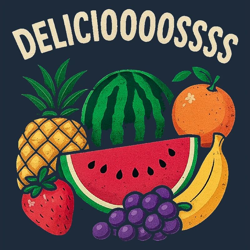 Cheerful Tropical Fruit Splatter