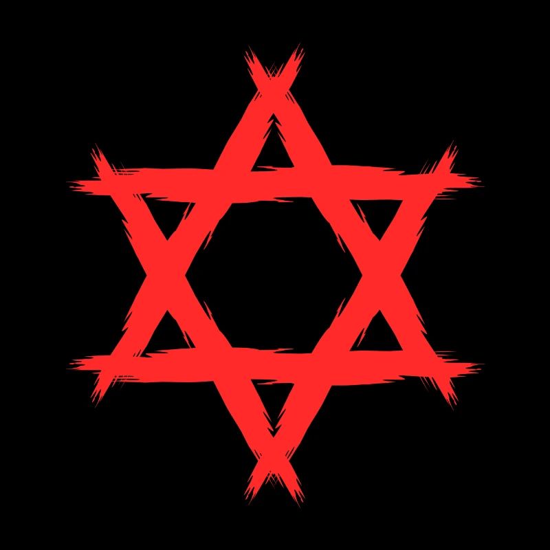 Etoile de David religion rouge