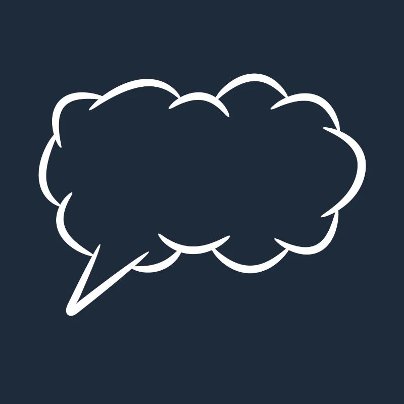 Speech bubble thought bubble