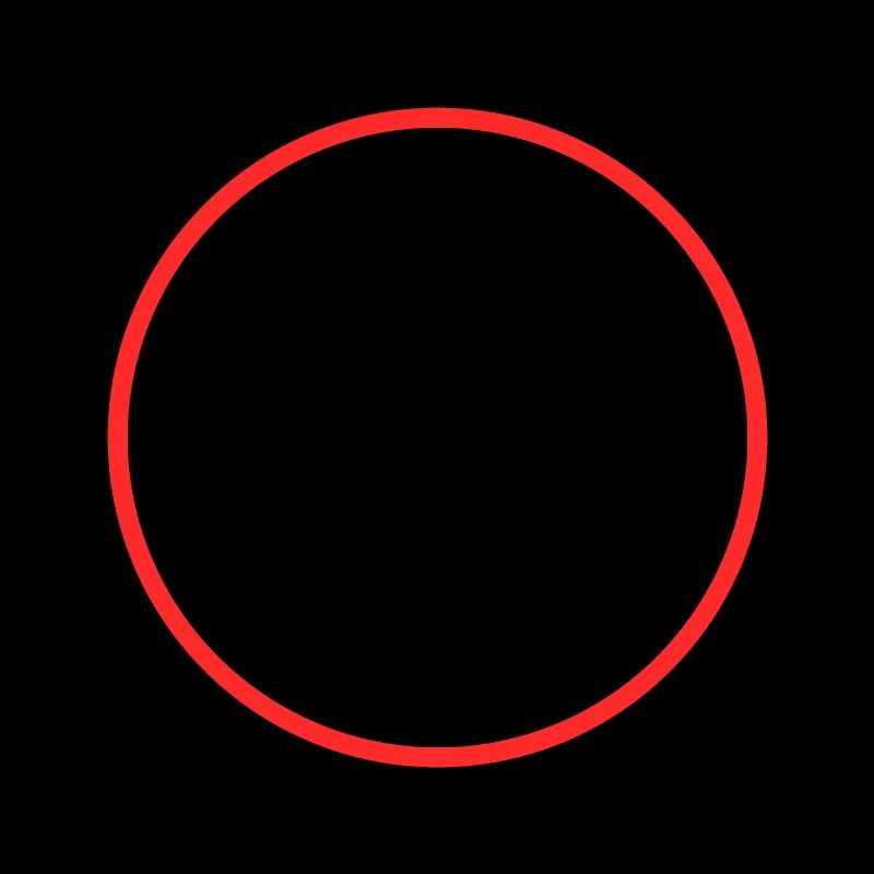 Circle Ring Shape Symbol Red