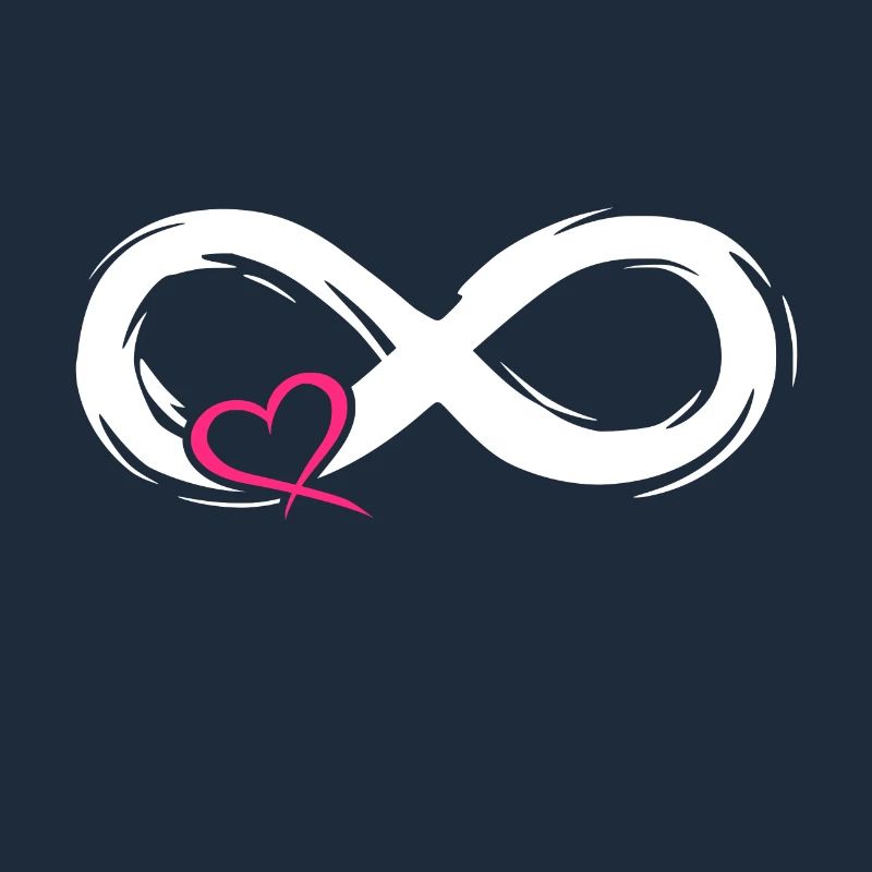 Unendlich Liebe Symbol mit Herz