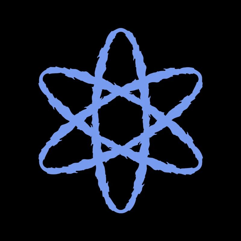 Atom symbol nuclear power