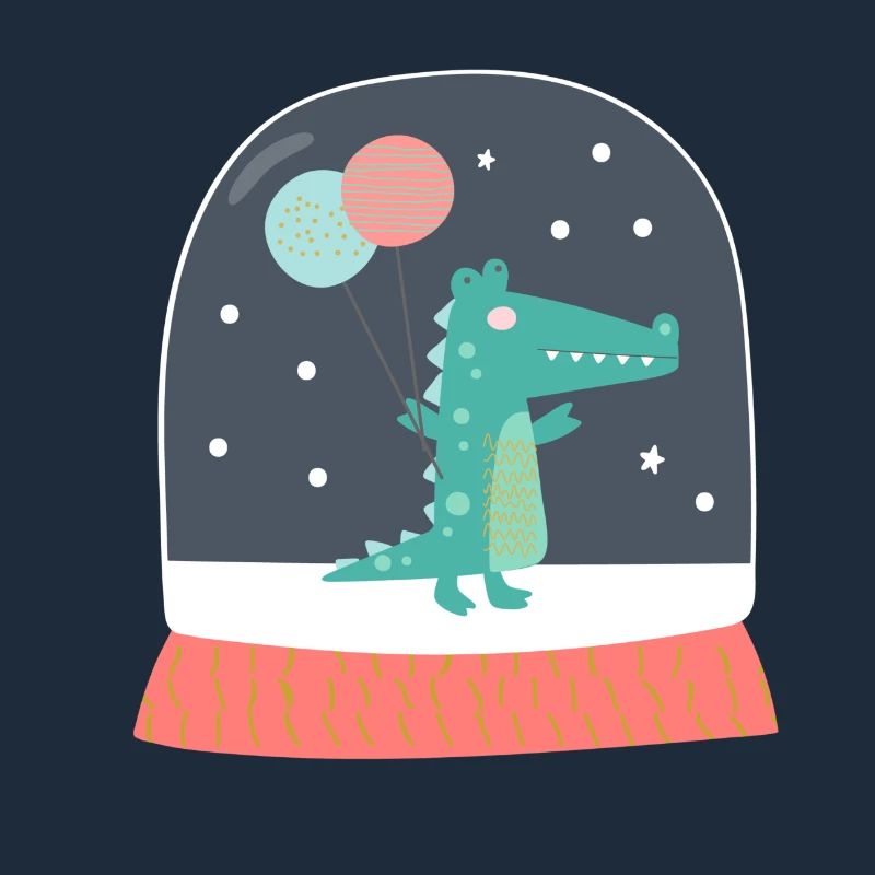 Boule de neige Mignon crocodile anniversaire 2020