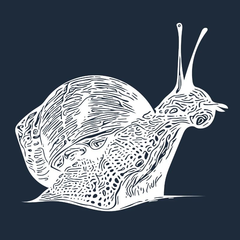 Vintage realistic snail