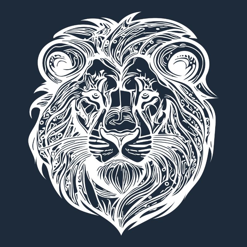 Wild Lion Head Mane Big Cats Tattoo