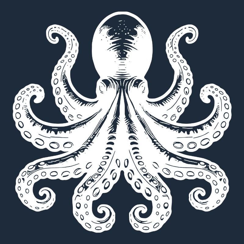 Grim Squid Octopus avec huit bras