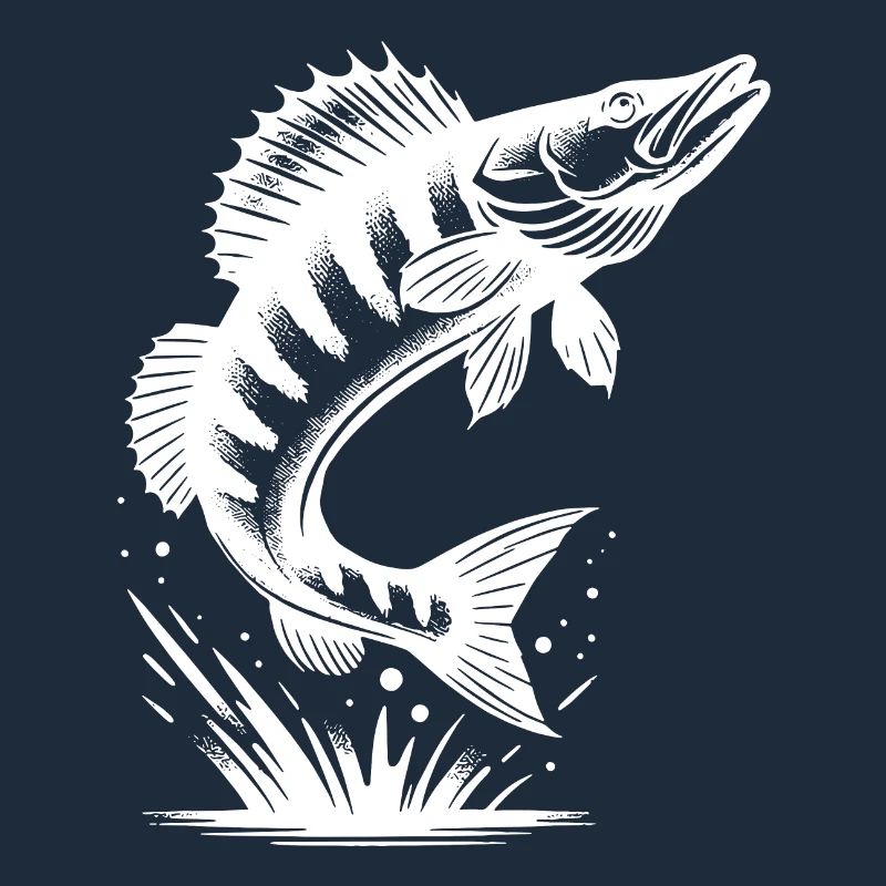 Big Jumping Zander Fish
