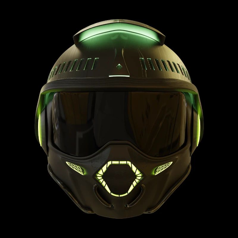 Sleek Futuristic Helmet