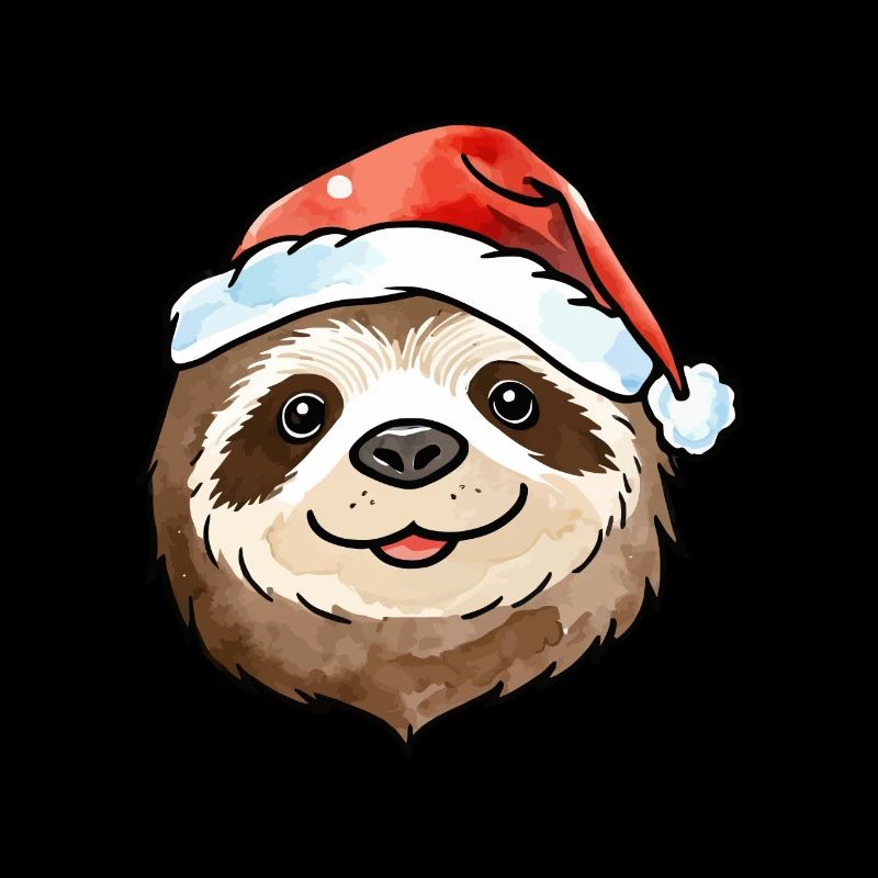 Faultier Weihnachten Zeichnung