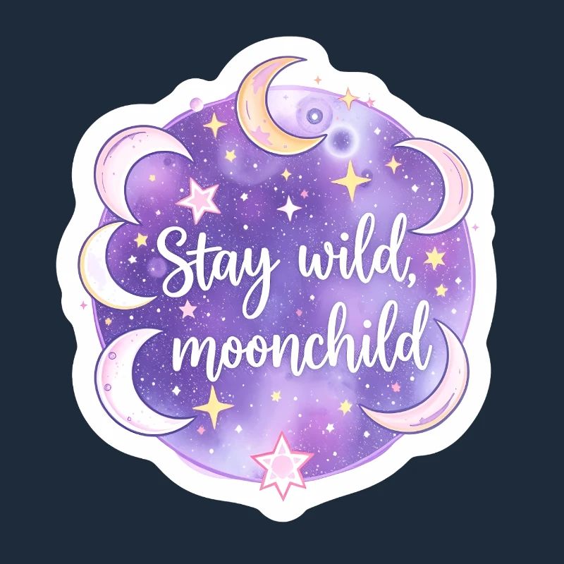 Mystisches Mondkind Himmlische Boho Astrologie