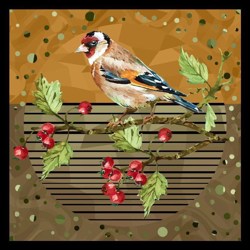 Bunter Vogel