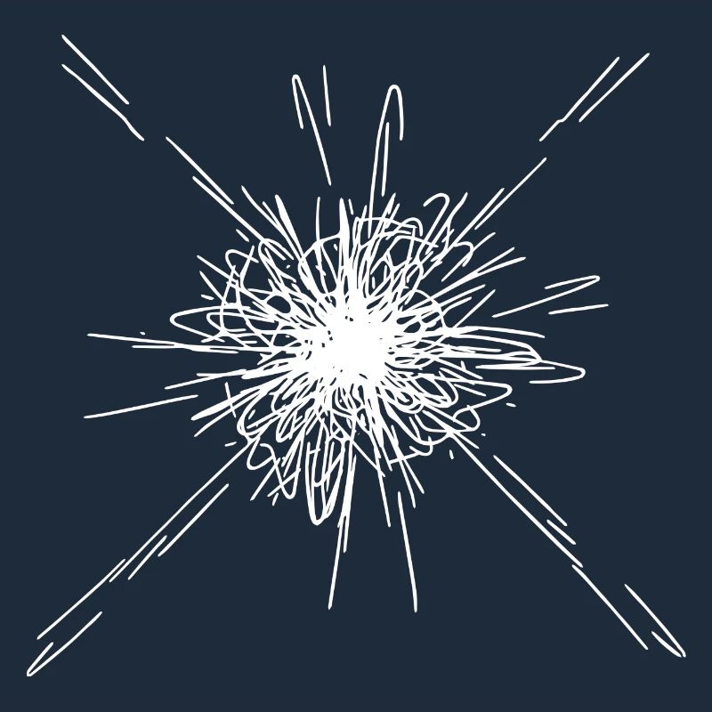 Motif de lignes d’explosion de mandala