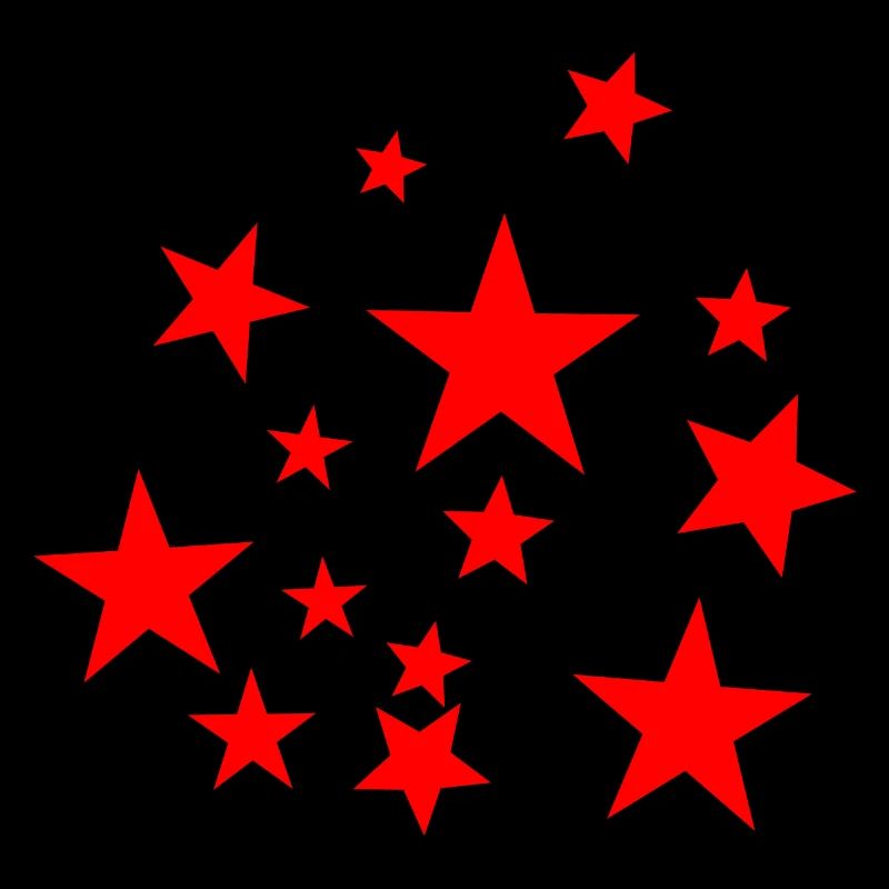 Red star, star, star, red,