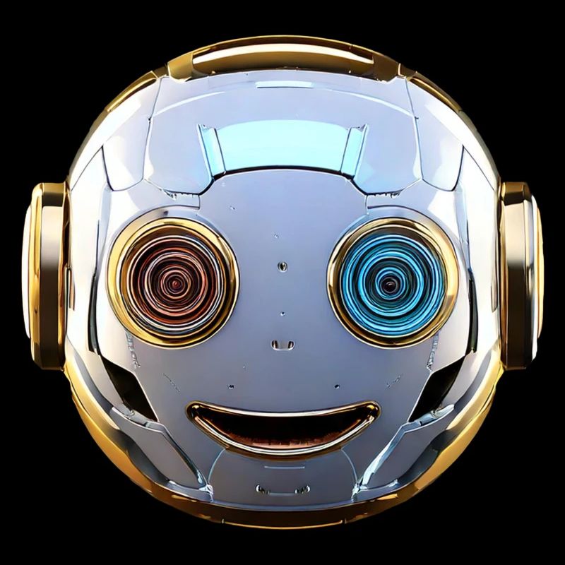 Robot head for all sci-fi and technology lovers