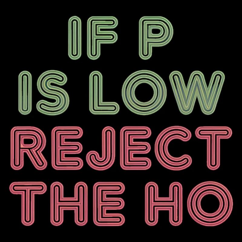 If P Is Low Reject The HO 5