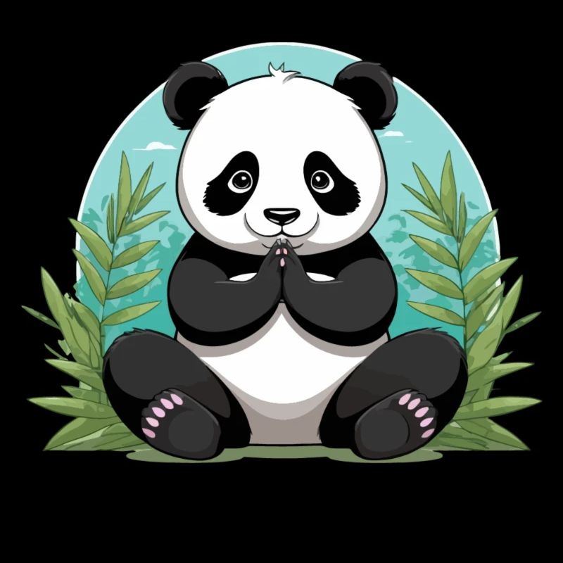 Inner Peace – Meditierender Panda