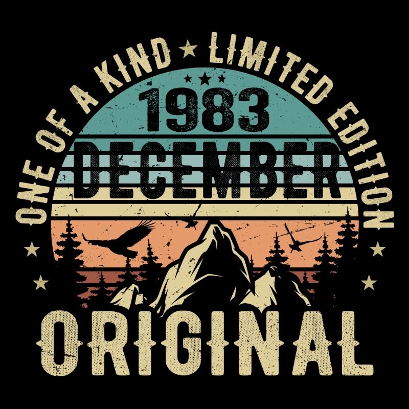 Légendes Anniversaire Décembre 1983 Naissance Cadeau