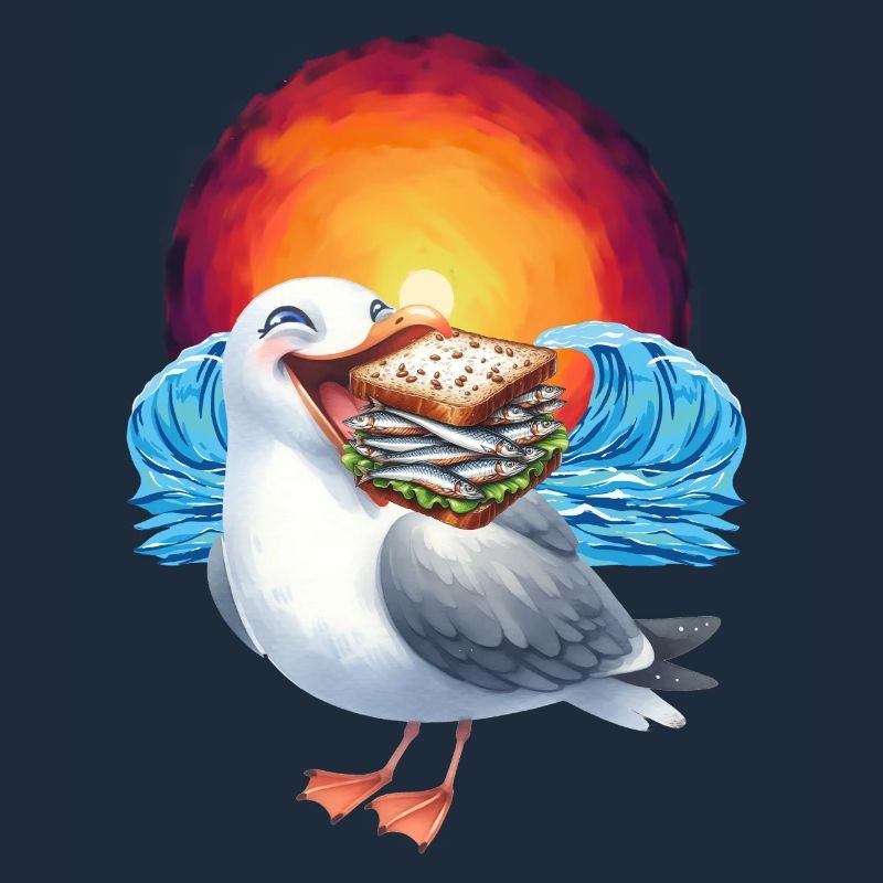 Sandwidsch Herring Fish Seagull Maritime