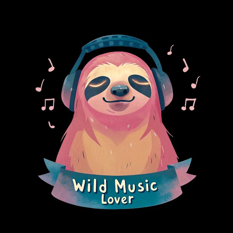 Faultier Musikliebhaber