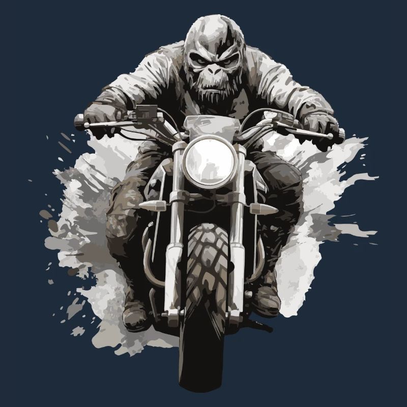 Gorilla Motorrad Biker Beast