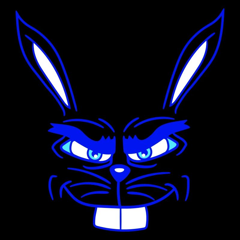 Bunny Monster Evil Eye Cool Smile