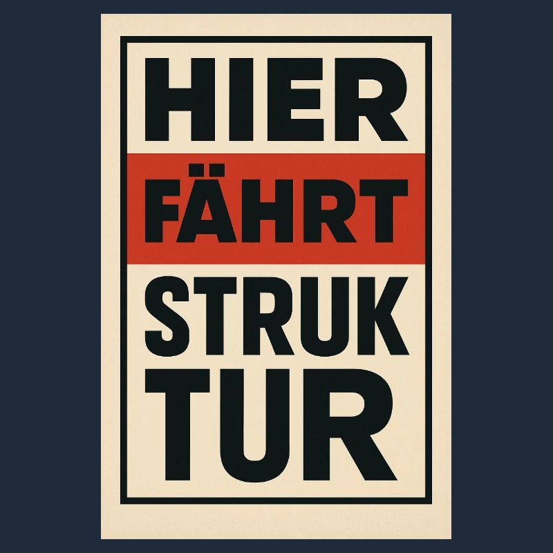 Affiche Here Drives Structure des années 1930