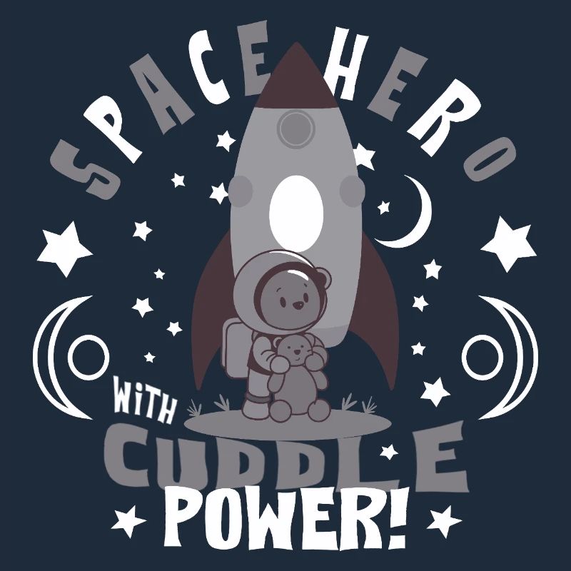 Astronaut with teddy bear