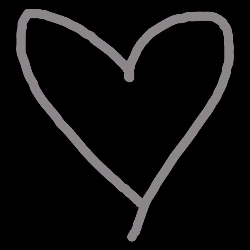 Heart Gray Gift Idea Love in Love