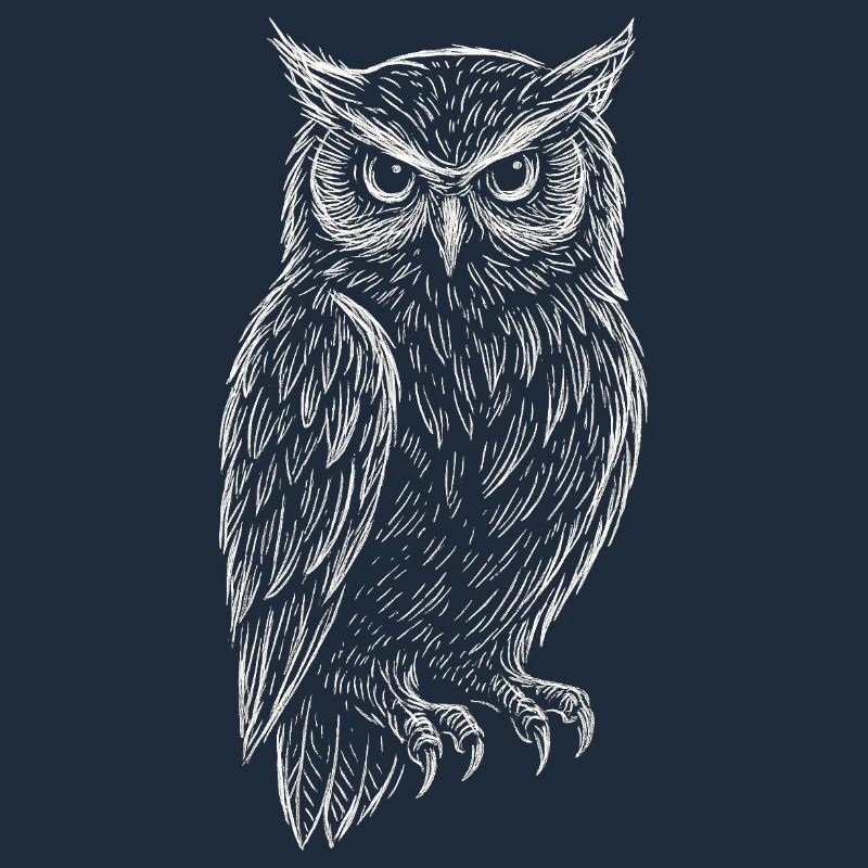 Sketchy Eule – Weisheit der Nacht
