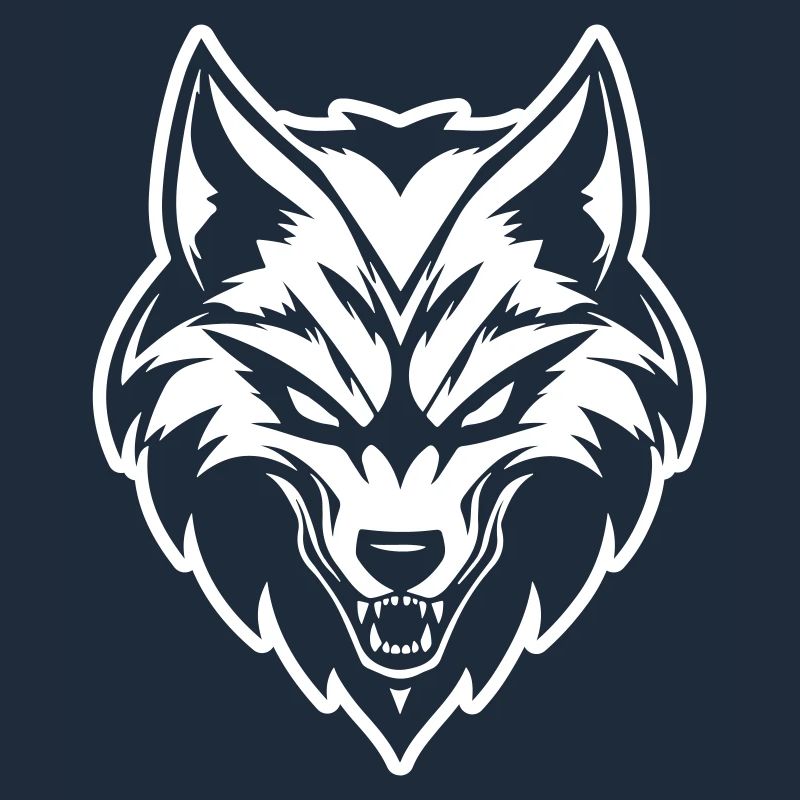 Wolf Kopf Symbol