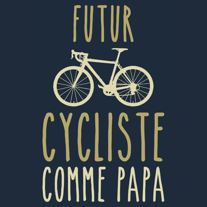 Futur cycliste comme papa