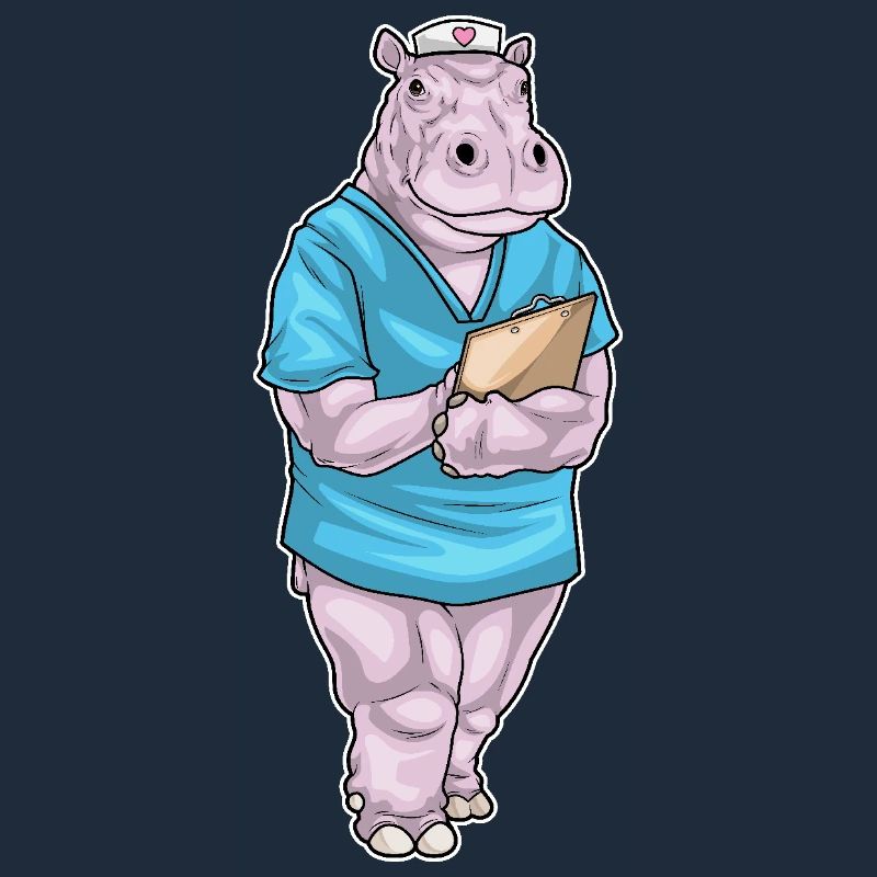 Nilpferd Krankenschwester