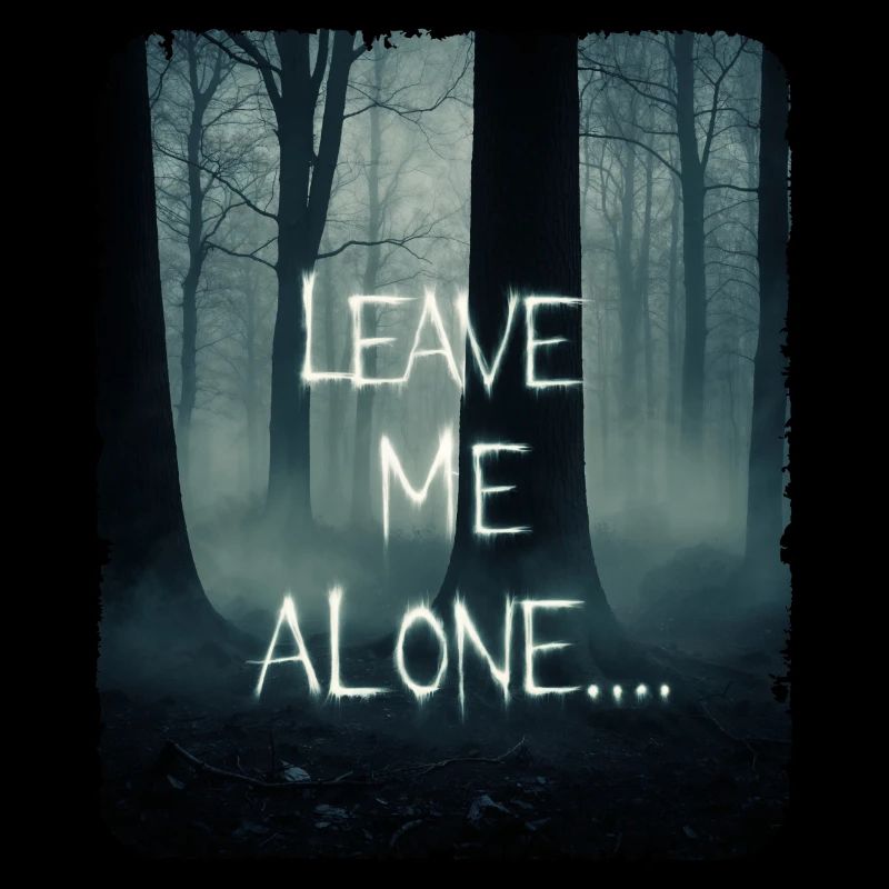 Leave me alone, dark scary forest