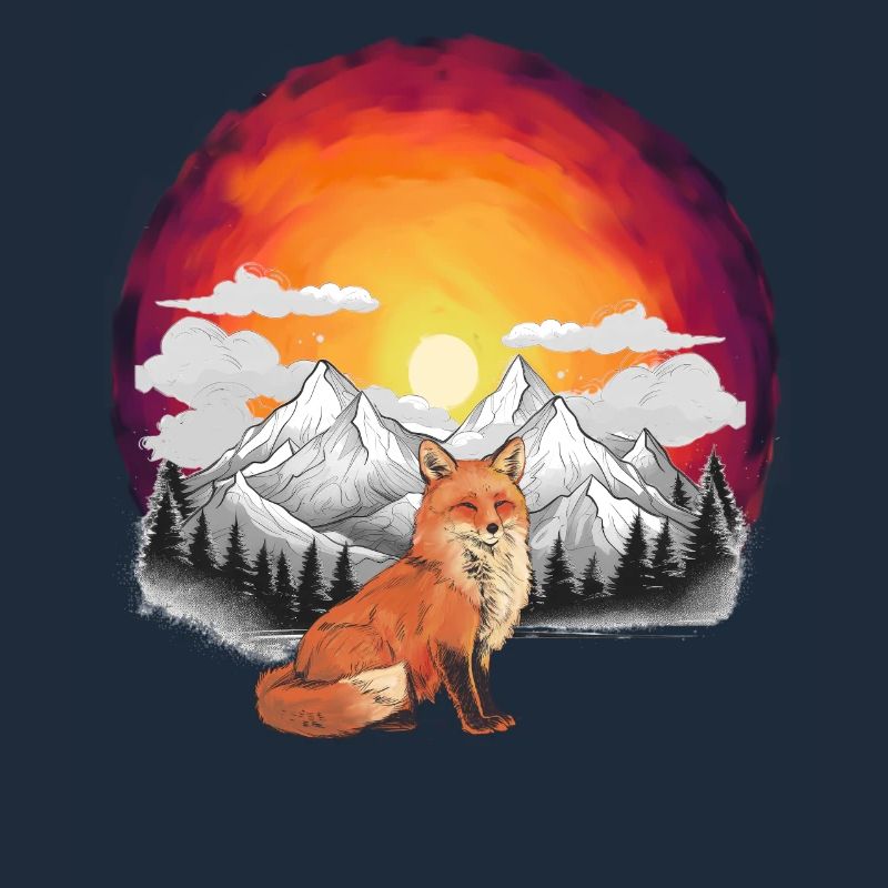 Nature Sunset Fox Foxes Mountains Mountains