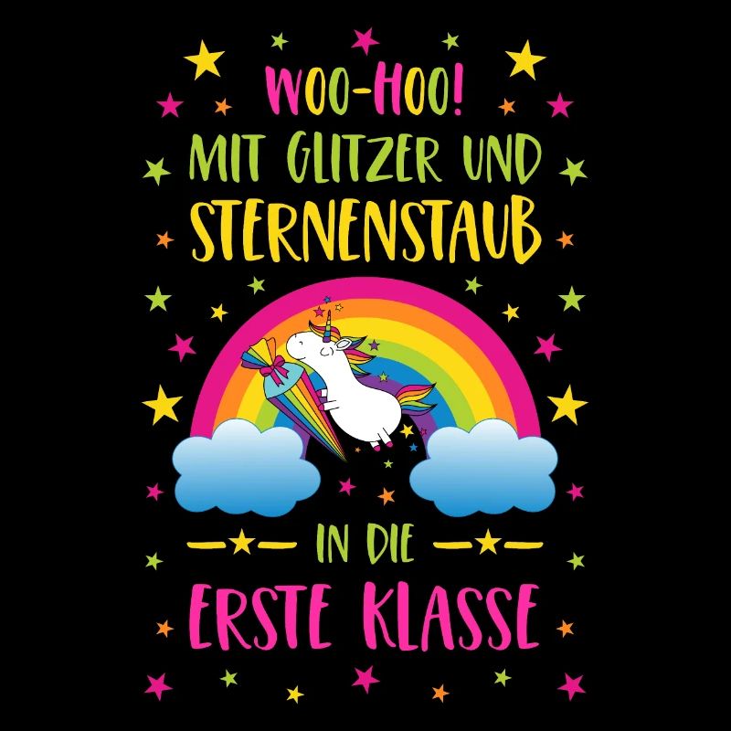Unicorn Glitter and Stardust First Class Colorful