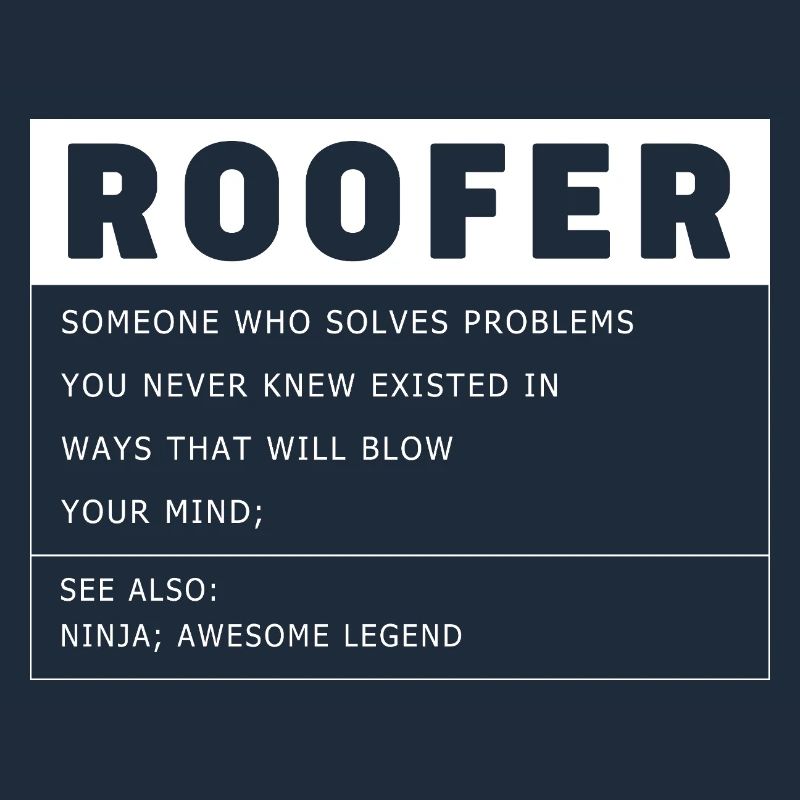 Dachdecker Handwerker Beruf Spruch