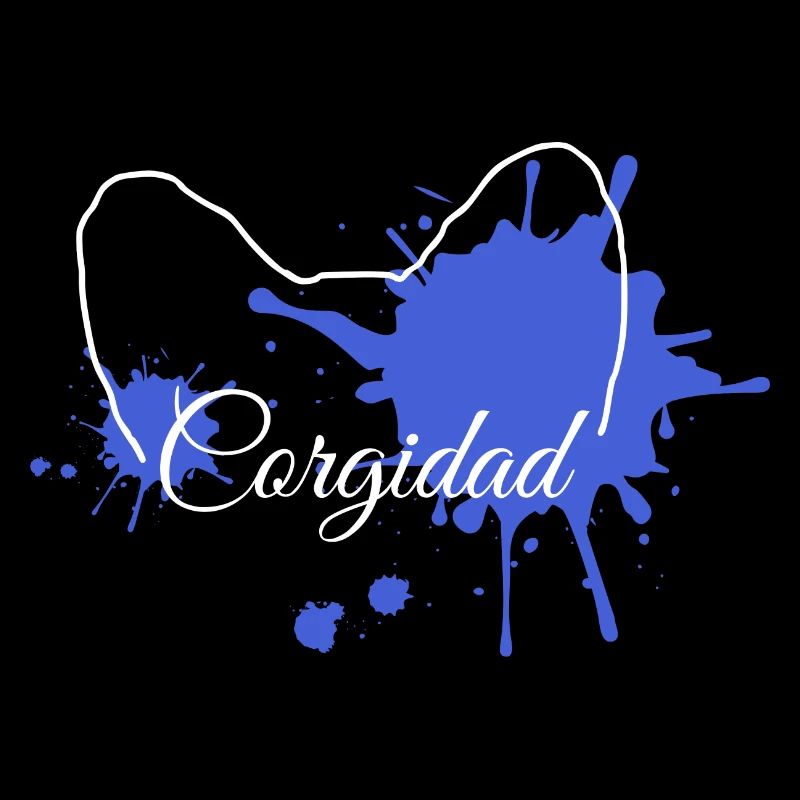 Corgidad Blue Splash