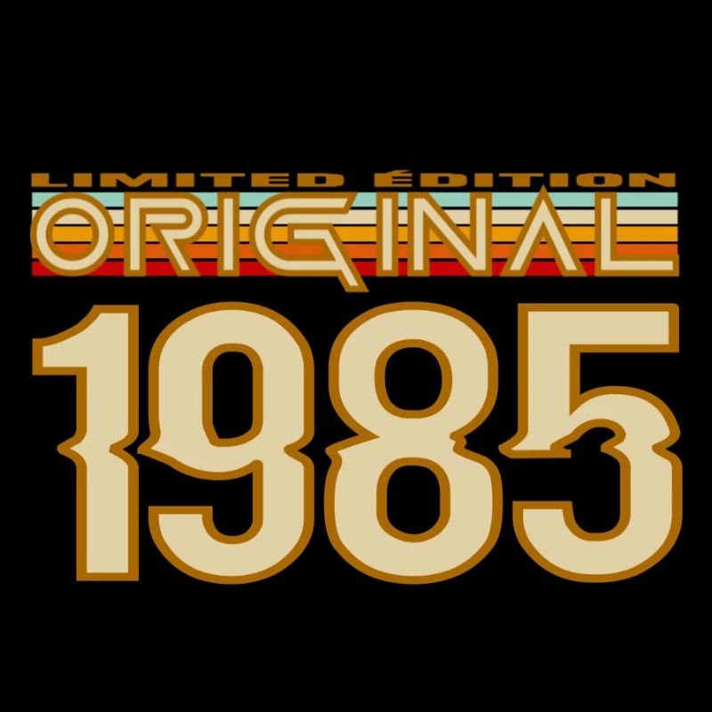 Original 1985 Retro Vintage Typography