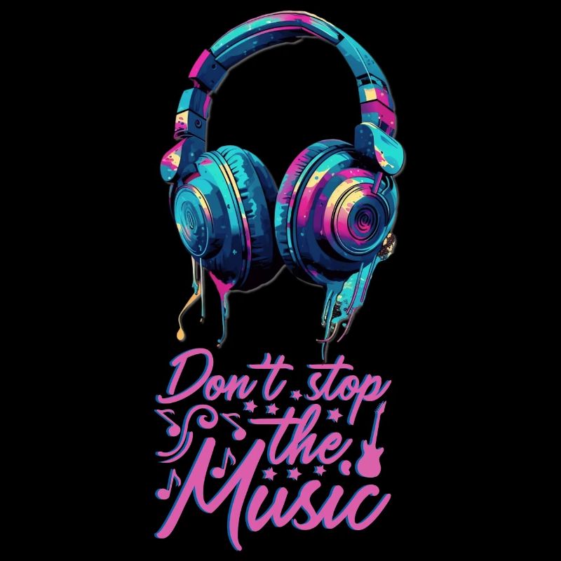 Kopfhörer don't stop the music coole Farben