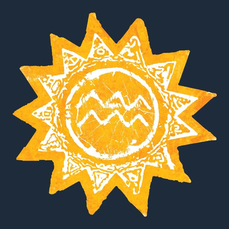 Design abstrait du soleil dans les tons de jaune de Majorque