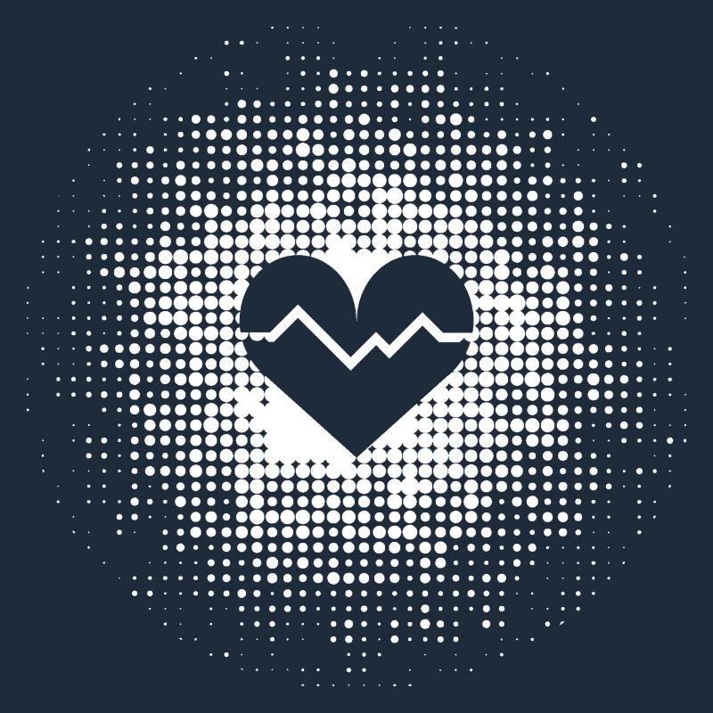 Heart in Points Background