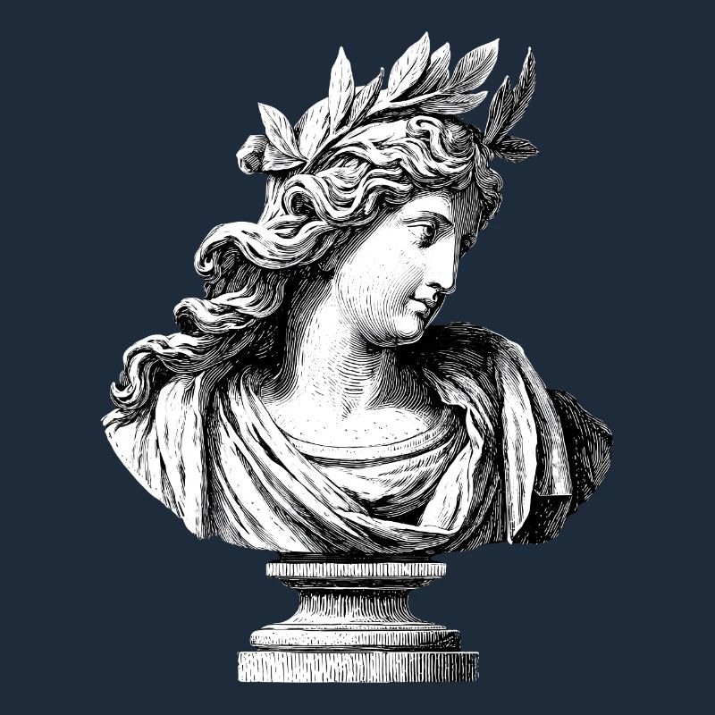 Buste antique déesse – Gravure classique