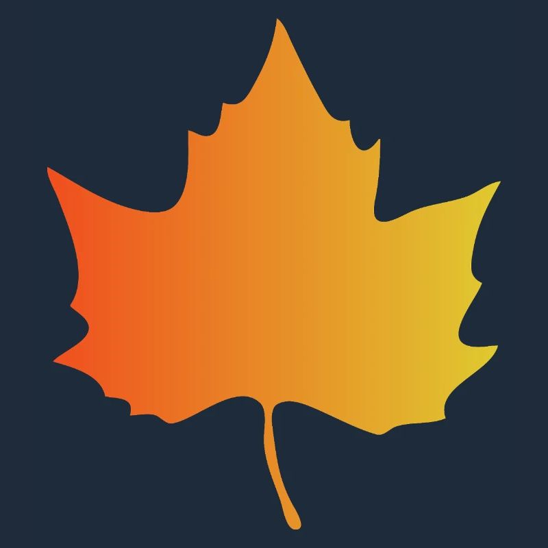 Autumn Gradient Maple Leaf